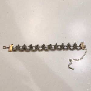 Free people gold lace chocker